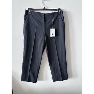 Women's Nike Golf Dri-Fit Capris  Black Cropped Pants Size 10 Performance Cool